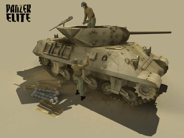 Panzer Elite Action: Fields of Glory title screen for Xbox